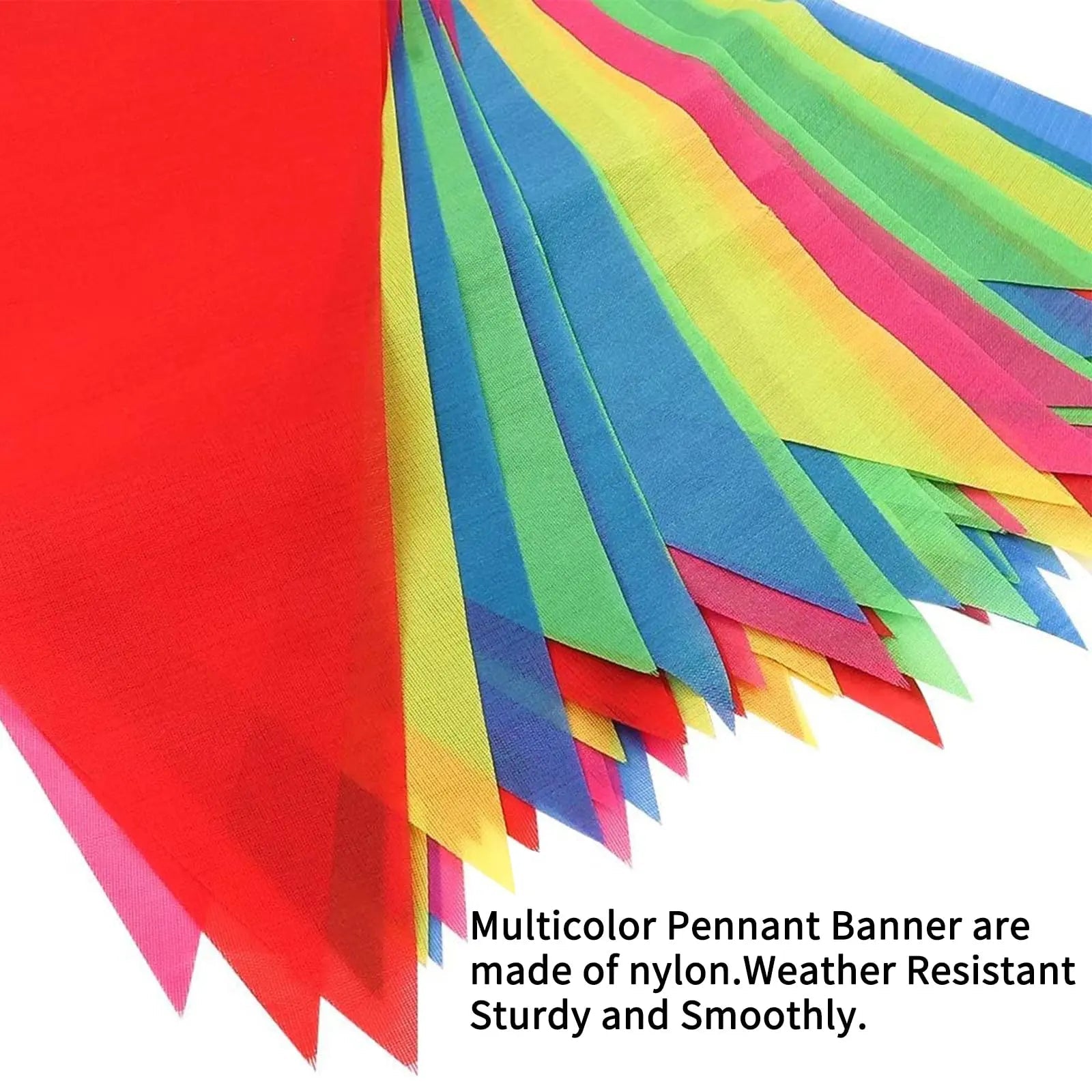 Pennant Banner Flags RUBFAC 1020ft 720pcs Colorful Multicolor Bunting String Triangle Flags Bulk, Garland for Grand Opening, Carnival Theme Birthday Party Decoration Outdoor Events Classroom Decor - North State Signs & Printing