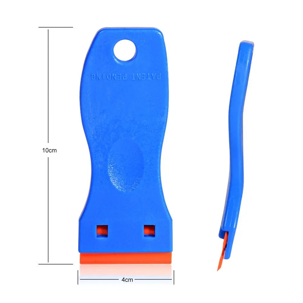 Plastic Razor Scraper with 10pcs EHDIS 1.5" Double Edged Plastic Blades Plastic Scraper Tool for Adhesive Remover,Removing Labels Stickers Decals Taping on Glass Windows (Blue) - North State Signs & Printing