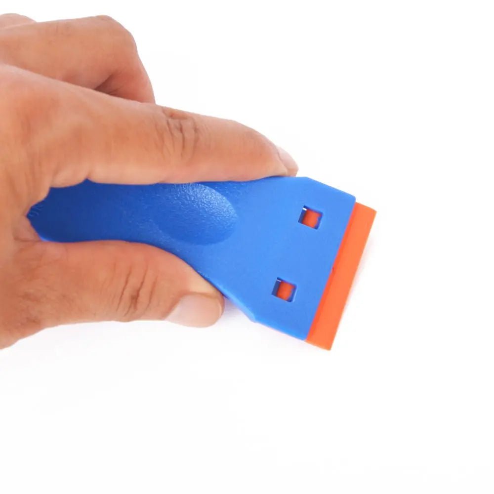 Plastic Razor Scraper with 10pcs EHDIS 1.5" Double Edged Plastic Blades Plastic Scraper Tool for Adhesive Remover,Removing Labels Stickers Decals Taping on Glass Windows (Blue) - North State Signs & Printing