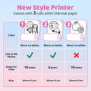 Ponek Print Pods Mini Printer - Sticker Printer Machine, T02 Mini Pocket Printers Portable Thermal Printer Inkless Sticker, Mini Printer with 3 Rolls Thermal Paper for Study Note,Journal, Memo - North State Signs & Printing