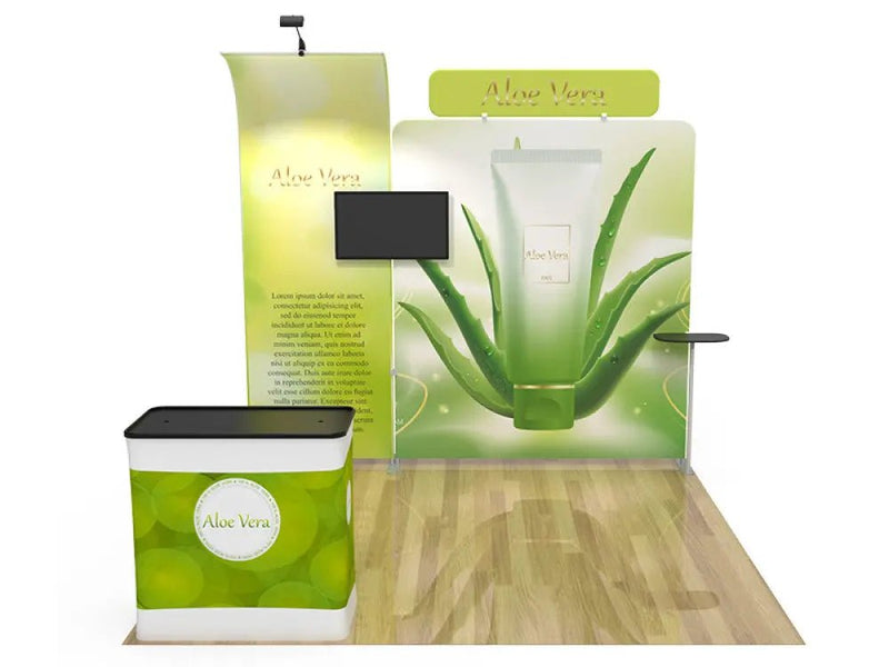 Portable Trade Show Display Conference Display Exhibit Booth Design 4 10X10 - North State Signs & Printing