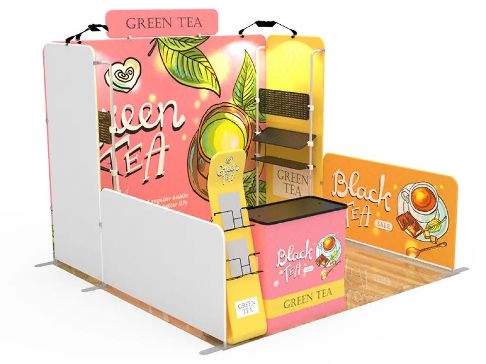 Portable Trade Show Display Conference Display Exhibit Booth Design 8 - Custom Booth Y 10X10 - North State Signs & Printing
