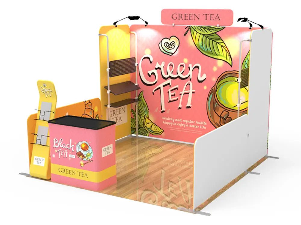 Portable Trade Show Display Conference Display Exhibit Booth Design 8 - Custom Booth Y 10X10 - North State Signs & Printing