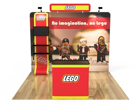 Portable Trade Show Display Conference Display Exhibit Booth Design 9 - Booth 17 10X10 - North State Signs & Printing