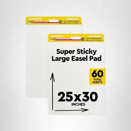 Post - it Super Sticky Easel Pad 25 in x 30 in White 30 Sheets/Pad 2 Pad/Pack - North State Signs & Printing