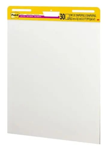 Post - it Super Sticky Easel Pad 25 in x 30 in White 30 Sheets/Pad 2 Pad/Pack - North State Signs & Printing