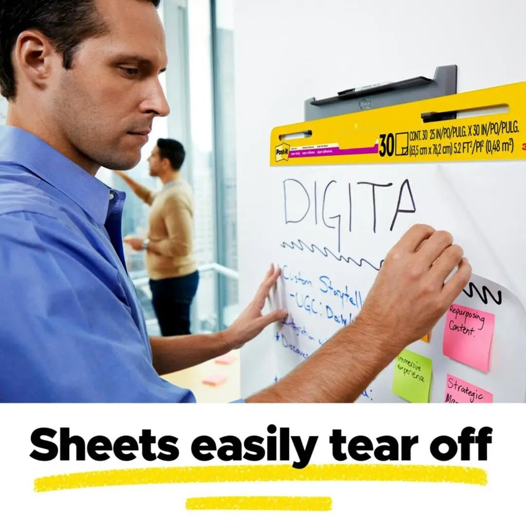 Post - it Super Sticky Easel Pad 25 in x 30 in White 30 Sheets/Pad 2 Pad/Pack - North State Signs & Printing