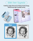 Print Pods Mini Printer, 2024 New Portable Mini Thermal Pocket Printer with Rolls Paper, Bluetooth Printer Pods Mini Printer Sticky Note Maker for Pictures Photos DIY Scrapbook (Blue) - North State Signs & Printing