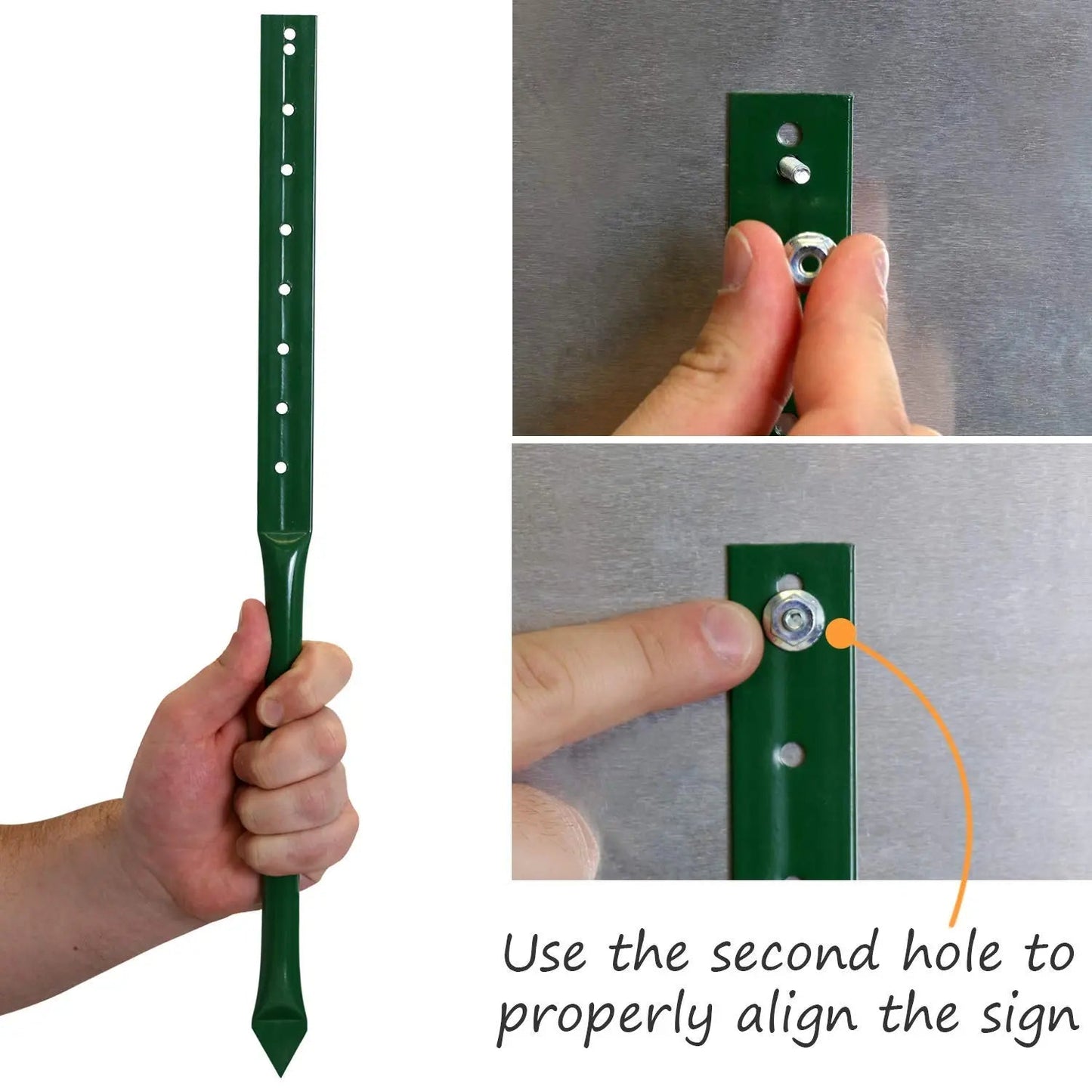 Private Property Beware of Dogs Sign with Stake | SmartSign 21" Tall Sign & Stake Kit - Property Protected by Video Surveillance Sign For Yard/Lawn | 10x7 Inches Aluminum Metal Sign, Made in USA - North State Signs & Printing