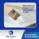 Pro Grade, Paint Brushes, 5 - Piece, Paint Brush Set: Flat & Angle Brushes for Latex and Oil Paints, Stains, Interior & Exterior Home Improvement - North State Signs & Printing
