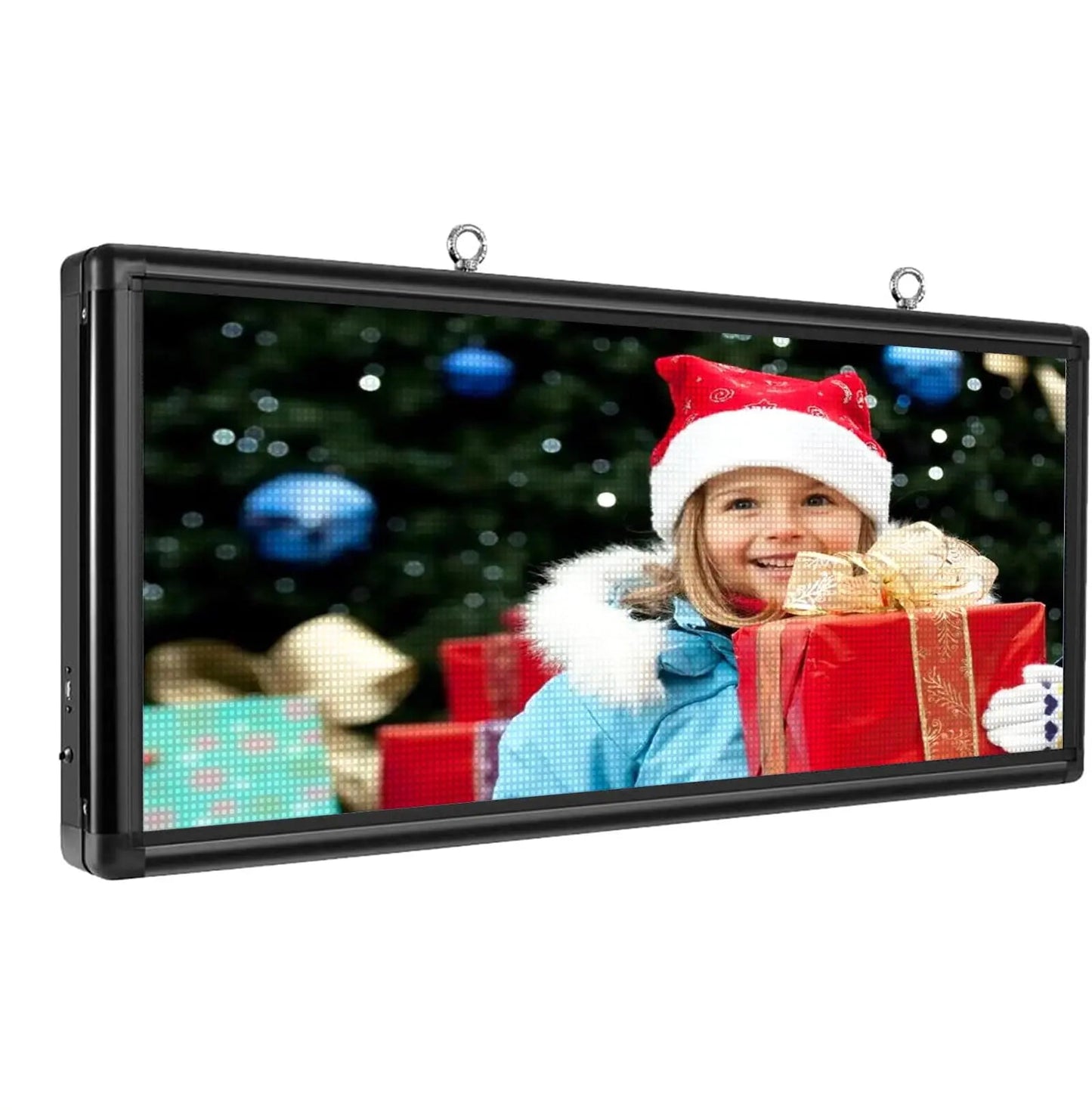 Programmable LED Sign 40" x 18" for Outdoor WiFi+USB LED Scrolling Message Board with High Resolution Support Texts, Images& Video with Waterproof IP45 - North State Signs & Printing