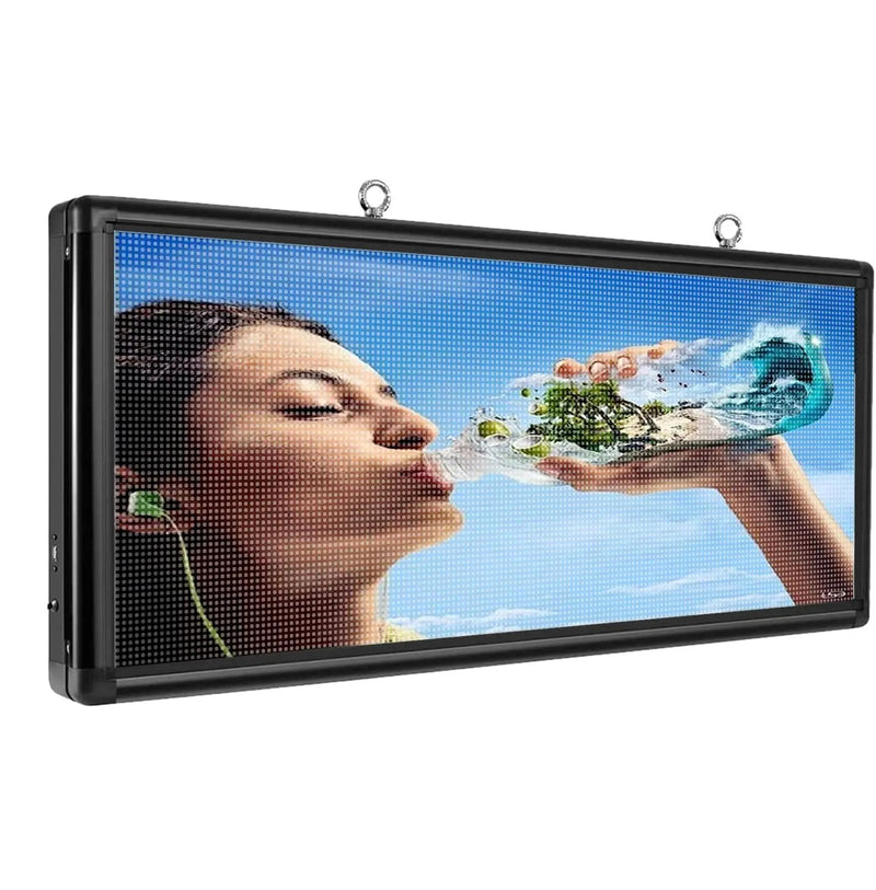 Programmable LED Sign 40" x 18" for Outdoor WiFi+USB LED Scrolling Message Board with High Resolution Support Texts, Images& Video with Waterproof IP45 - North State Signs & Printing