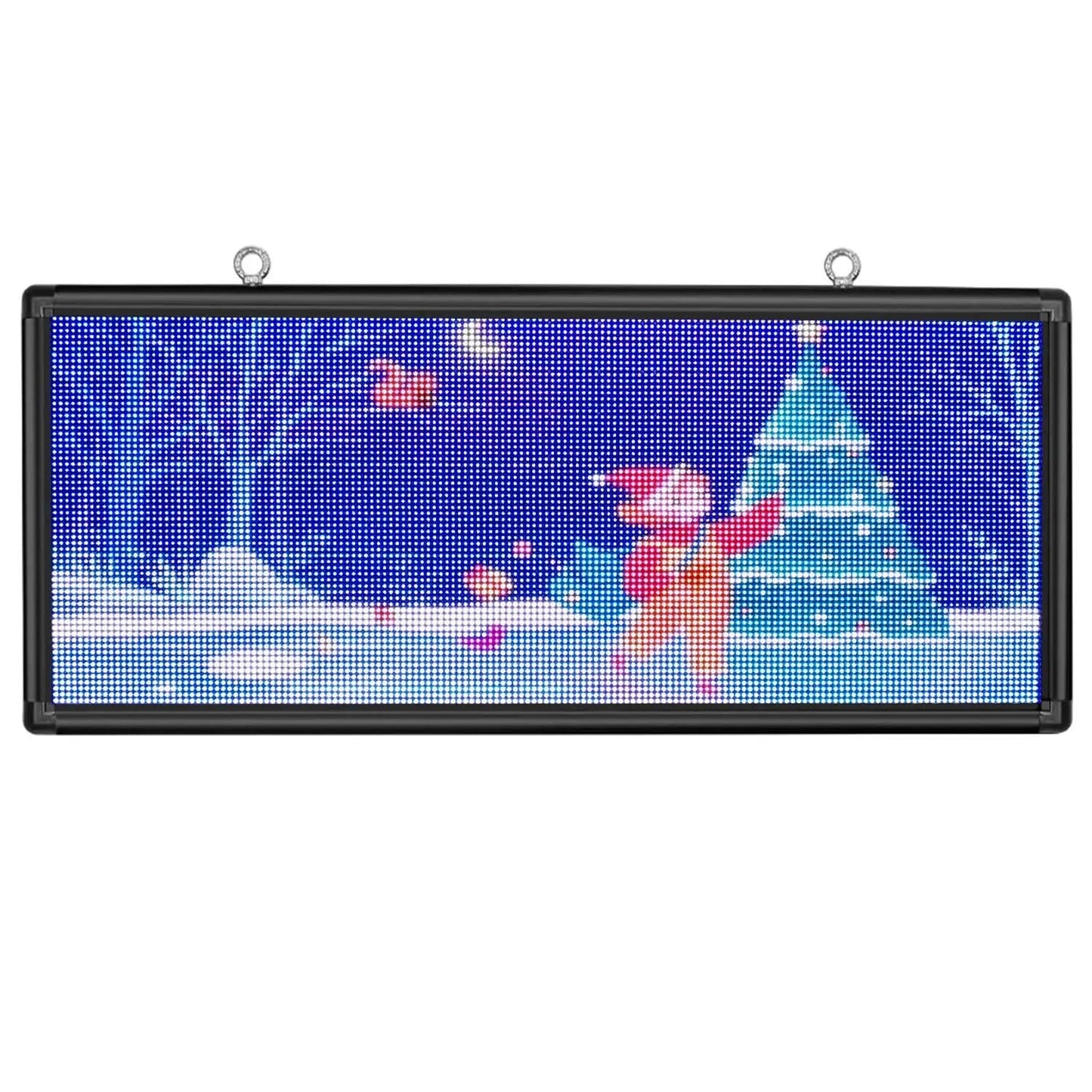 Programmable LED Sign 40" x 18" for Outdoor WiFi+USB LED Scrolling Message Board with High Resolution Support Texts, Images& Video with Waterproof IP45 - North State Signs & Printing
