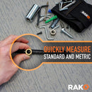 RAK Multitool Pen 2 - Pack - Multi - Tool Pens with LED Light, Flathead & Phillips Screwdrivers, Level, Ruler, Bottle Opener, and Stylus. Gift - Ready Box with Ink Refills & Batteries. Great for EDC. - North State Signs & Printing