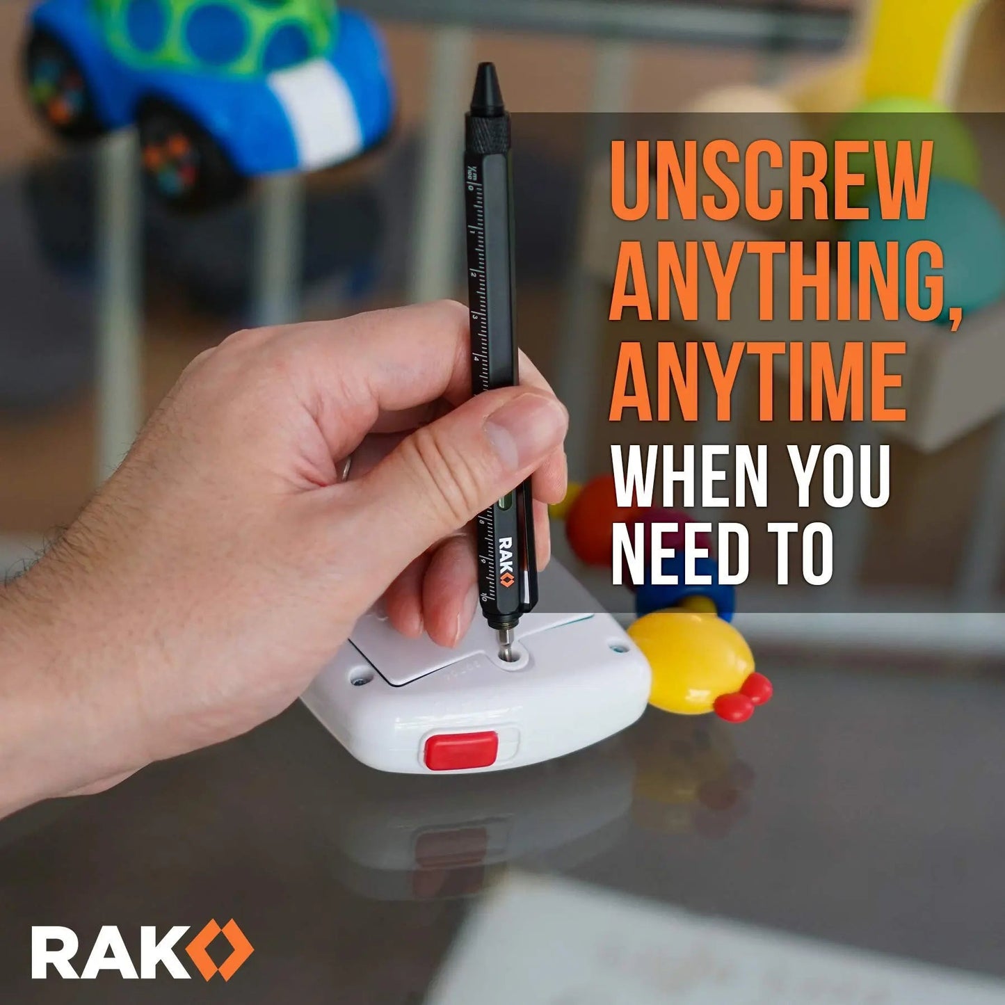 RAK Multitool Pen 2 - Pack - Multi - Tool Pens with LED Light, Flathead & Phillips Screwdrivers, Level, Ruler, Bottle Opener, and Stylus. Gift - Ready Box with Ink Refills & Batteries. Great for EDC. - North State Signs & Printing