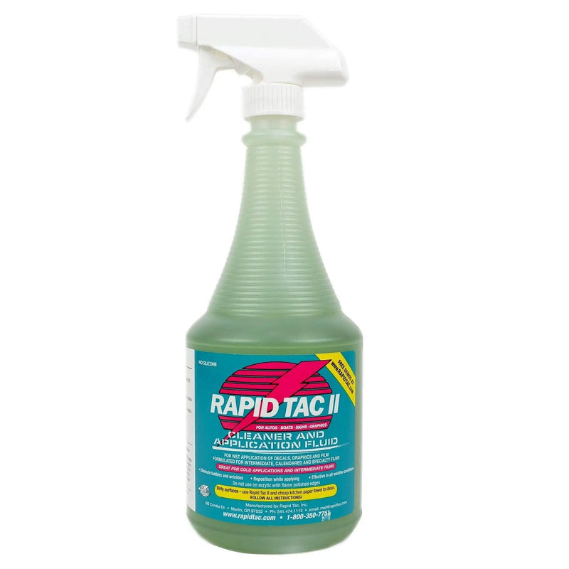 Rapid Tac II Application Fluid for Vinyl Wraps Decals Stickers 32oz Sprayer - North State Signs & Printing