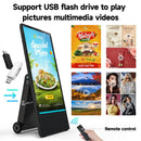 Rechargeable Portable Outdoor Digital Signage Displays, 4K UHD, IP55 Waterproof, SIOXCFZ 43 inch, Smart LCD Split Screen, Movable Kiosk, Brightness Auto - Adjustment, Android OS - North State Signs & Printing