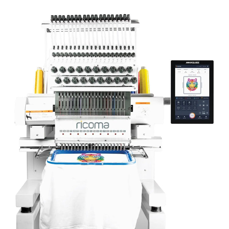 Ricoma Marquee 2001 Single - Head Multi Needle Commercial Embroidery Machine with Steel Embroidery Stand - North State Signs & Printing
