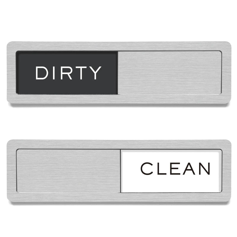 Rimaaiae Dishwasher Magnet Clean Dirty Sign, Strong Magnet Non - Scratch Clean Dirty Magnet for Dishwasher, Easy to Read & Slide - North State Signs & Printing