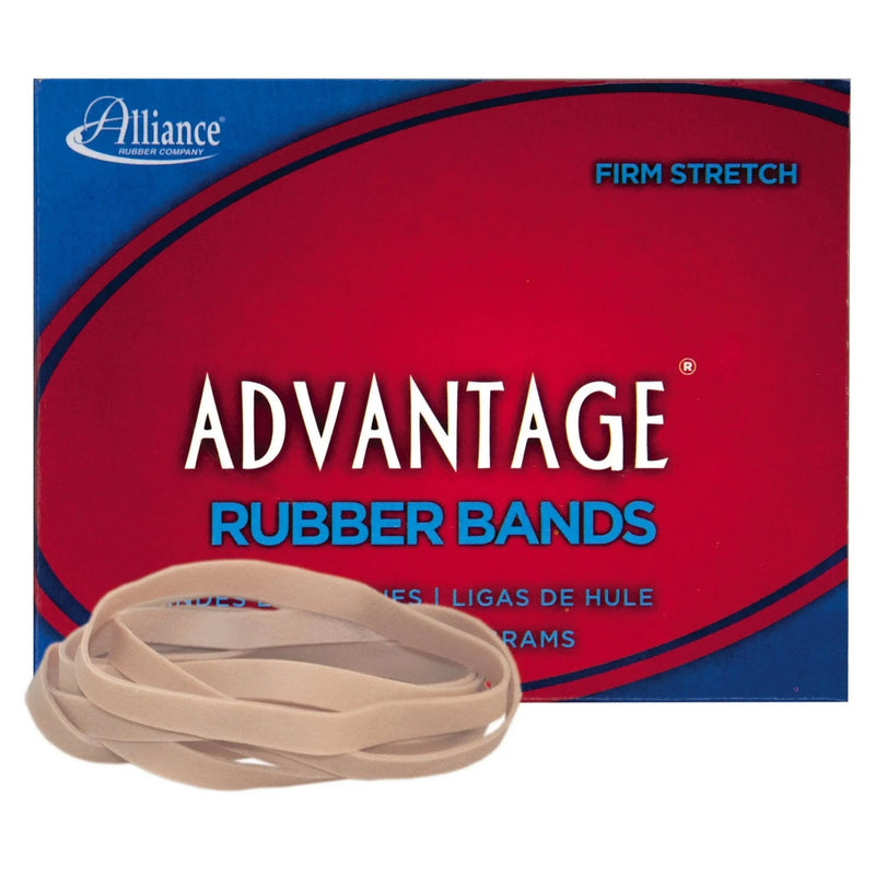 Rubber Bands Alliance Rubber 26649 Advantage Size 64, 1/4 lb Box Contains Approx. 80 Bands (3 1/2" x 1/4", Natural Crepe) Beige - North State Signs & Printing