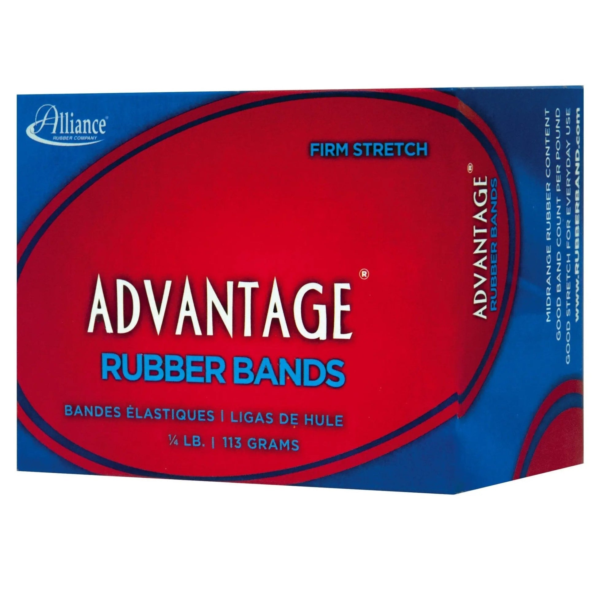 Rubber Bands Alliance Rubber 26649 Advantage Size 64, 1/4 lb Box Contains Approx. 80 Bands (3 1/2" x 1/4", Natural Crepe) Beige - North State Signs & Printing