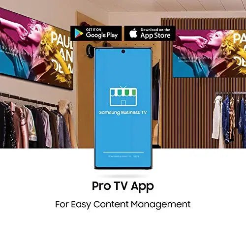 Samsung 65 - Inch BE65T - H Pro TV | Commercial | Easy Digital Signage Software | 4K | HDMI | USB | TV Tuner | Speakers | 250 nits, Black - North State Signs & Printing