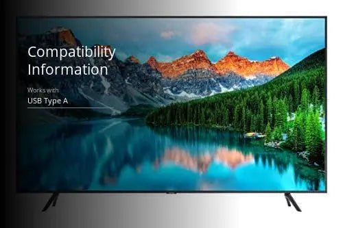 Samsung 65 - Inch BE65T - H Pro TV | Commercial | Easy Digital Signage Software | 4K | HDMI | USB | TV Tuner | Speakers | 250 nits, Black - North State Signs & Printing