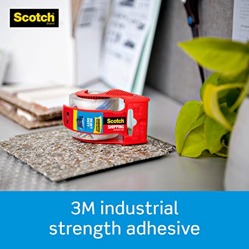 Scotch Heavy Duty Packaging Tape 1.88’’ x 22.2 yd Designed for Packing Shipping and Mailing Strong Seal on All Box