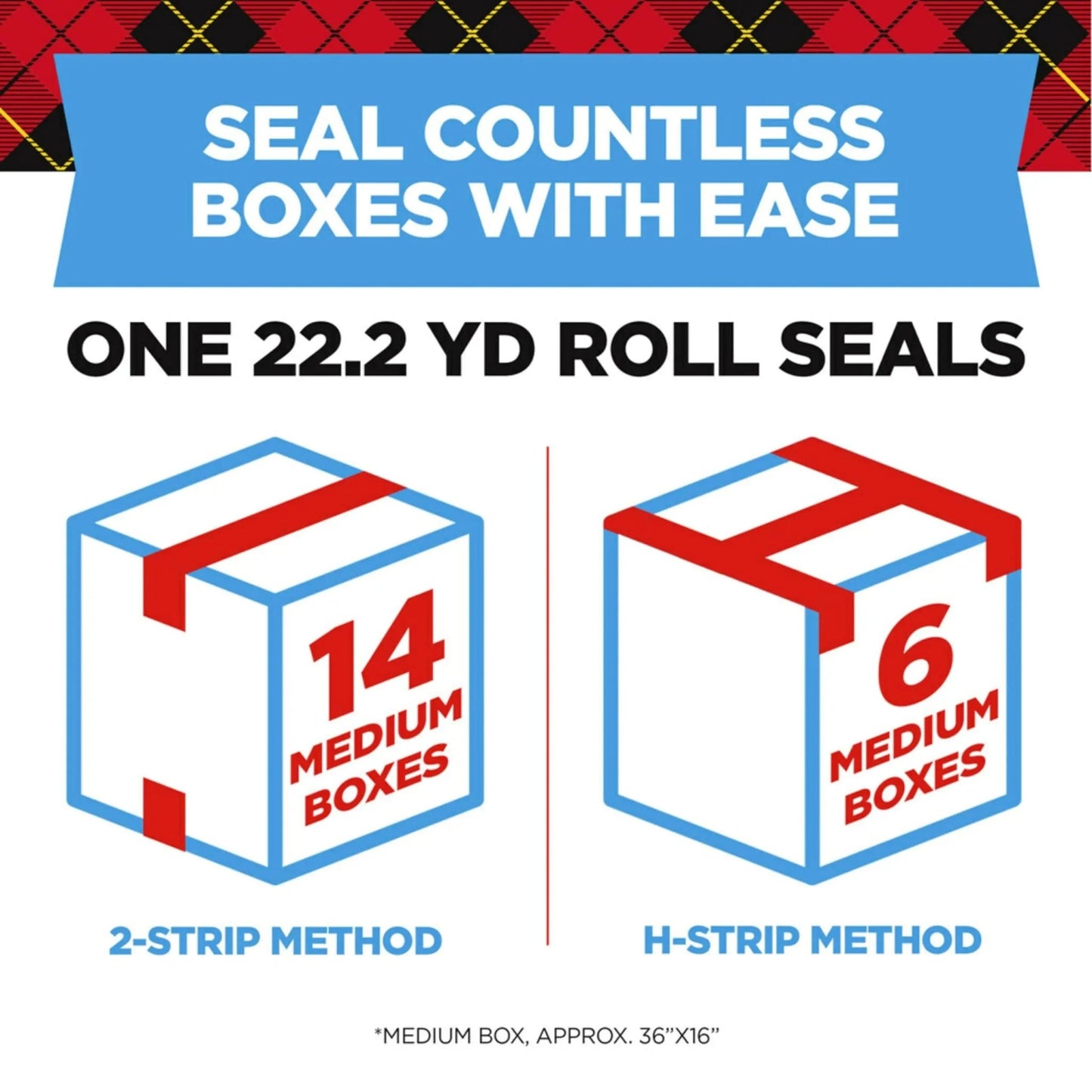 Scotch Heavy Duty Shipping Tape and Moving Packing Tape, Clear, Packing and Moving Supplies, 1.88 in. x 22.2 yd., 6 Tape Rolls with Dispensers - North State Signs & Printing