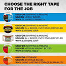 Scotch Heavy Duty Shipping Tape and Moving Packing Tape, Clear, Packing and Moving Supplies, 1.88 in. x 22.2 yd., 6 Tape Rolls with Dispensers - North State Signs & Printing