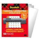 Scotch Thermal Laminating Pouches, For Use With Thermal Laminators, 8.9 x 11.4 Inches, Letter Size Sheets, 100 Count (Pack of 1) - North State Signs & Printing
