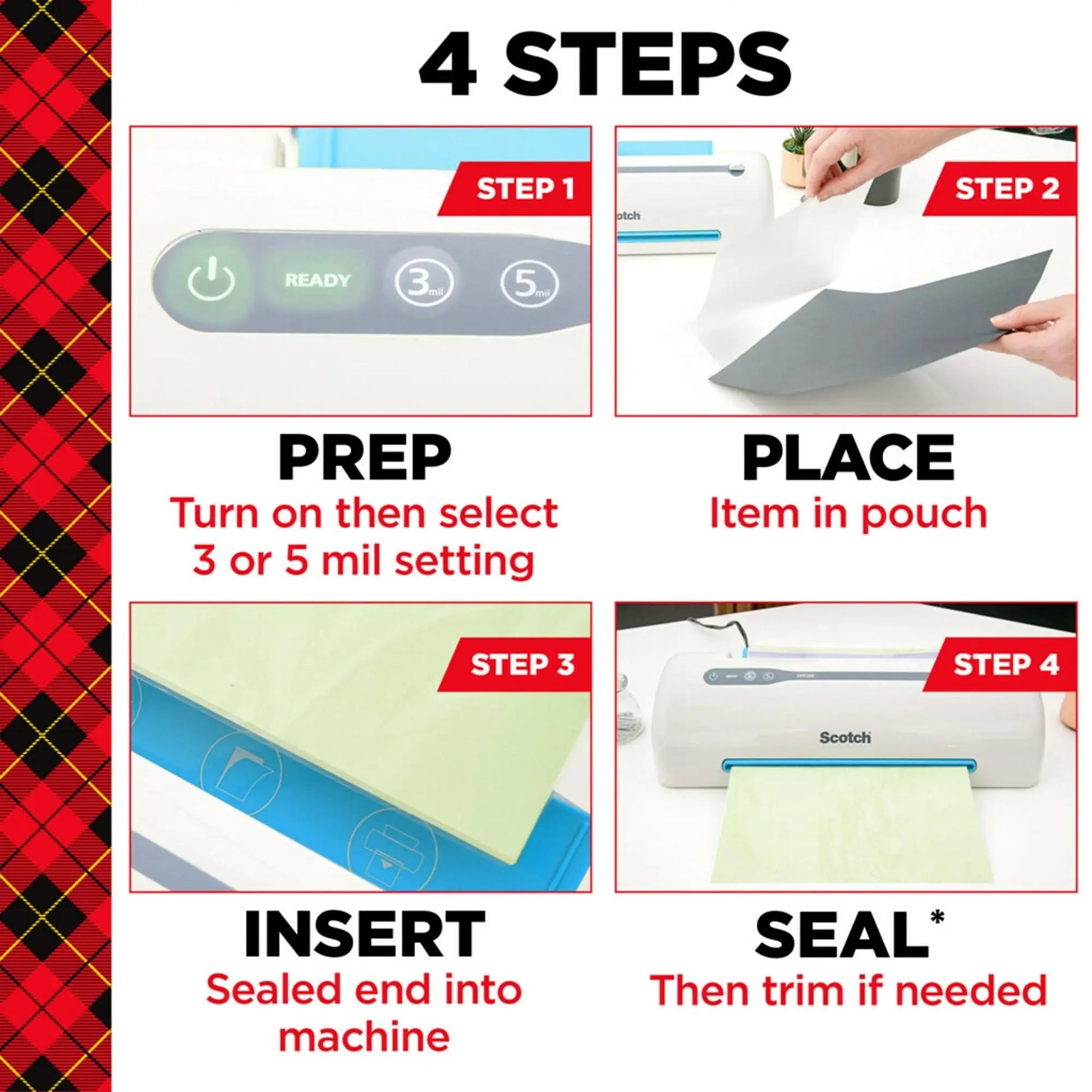 Scotch Thermal Laminating Pouches, For Use With Thermal Laminators, 8.9 x 11.4 Inches, Letter Size Sheets, 100 Count (Pack of 1) - North State Signs & Printing