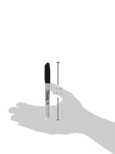 Sharpie Permanent Markers Bulk Set, Fine Tip Markers Set, Markers For Plastic, Metal, Wood, And More, Black, 36 Count - North State Signs & Printing