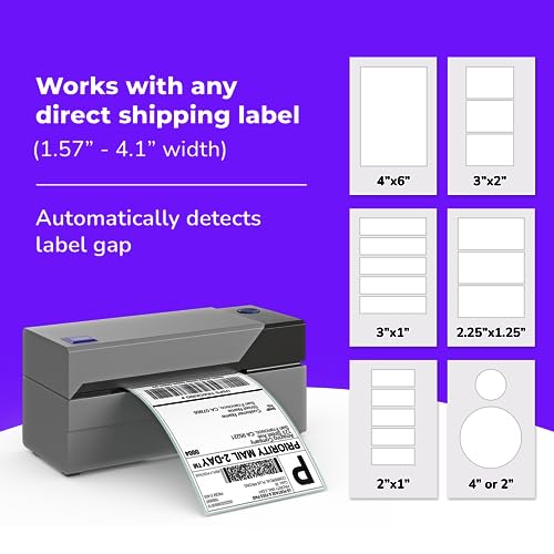 Rollo USB Shipping Label Printer - Commercial Grade Thermal Label Printer for Shipping Packages - High Speed Direct