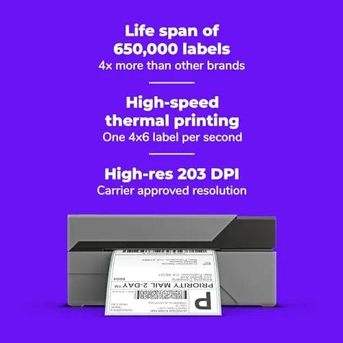 Shipping Label Printer - Rollo USB Commercial Grade Thermal Label Printer for Shipping Packages - High Speed Direct Thermal 4x6 Label Printer - North State Signs & Printing
