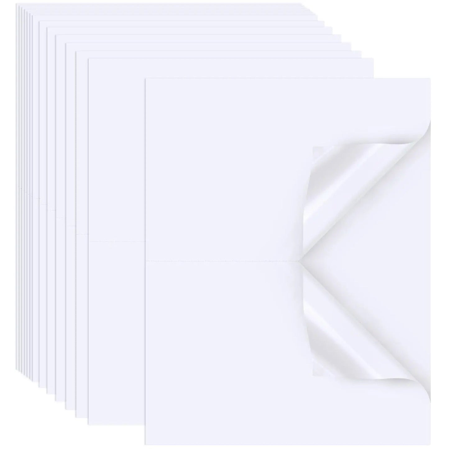 Shipping Labels, Joyberg, 8.5"x11" Shipping Label Paper, 2 Per Page Printable Sticker Paper, Shipping Label Printer Paper, Label Paper for Laser/Inkjet Printers - North State Signs & Printing