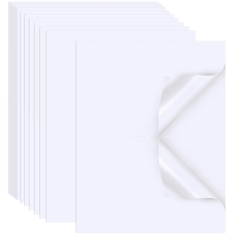 Shipping Labels, Joyberg, 8.5"x11" Shipping Label Paper, 2 Per Page Printable Sticker Paper, Shipping Label Printer Paper, Label Paper for Laser/Inkjet Printers - North State Signs & Printing
