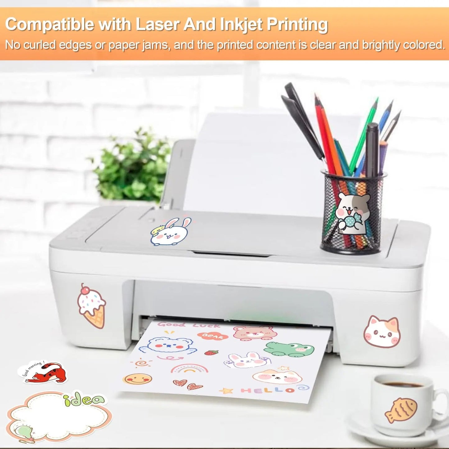 Shipping Labels, Joyberg, 8.5"x11" Shipping Label Paper, 2 Per Page Printable Sticker Paper, Shipping Label Printer Paper, Label Paper for Laser/Inkjet Printers - North State Signs & Printing