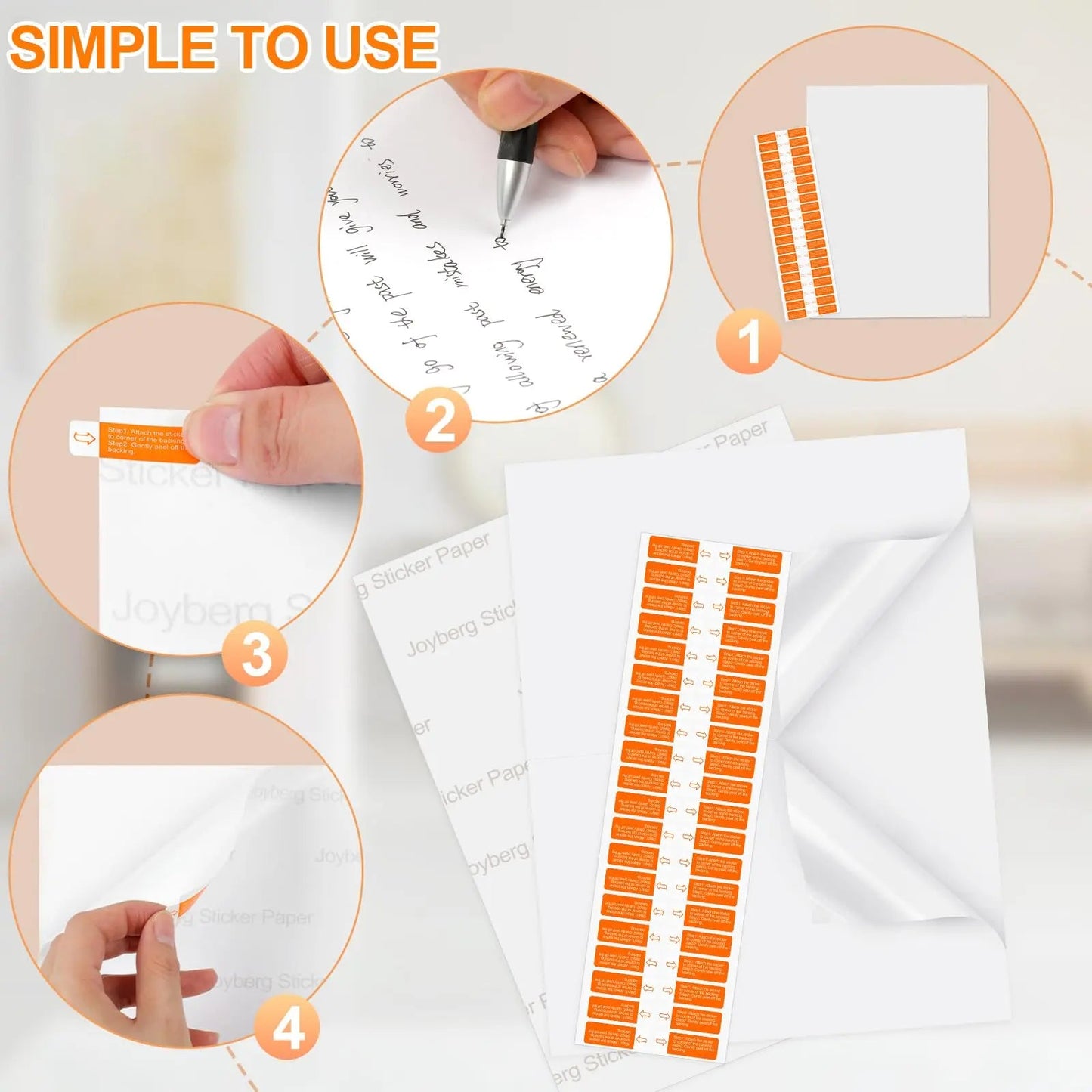 Shipping Labels, Joyberg, 8.5"x11" Shipping Label Paper, 2 Per Page Printable Sticker Paper, Shipping Label Printer Paper, Label Paper for Laser/Inkjet Printers - North State Signs & Printing
