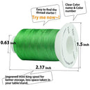 Simthread 63 Brother Colors Polyester Embroidery Machine Thread Kit 40 Weight for Brother Babylock Janome Singer Pfaff Husqvarna Bernina Embroidery and Sewing Machines 550Y - North State Signs & Printing