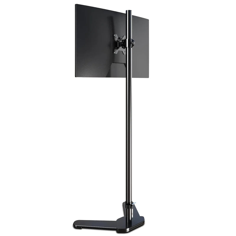 Single Monitor Mount, Extra Long Monitor Stand, 47 inch Pole Black Stand, Monitor Desk Mount, Single Desk Mount Stand, Computer Screen Mount, VESA Computer Desk Mount, Single Monitor Arm Stand - North State Signs & Printing