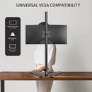 Single Monitor Mount, Extra Long Monitor Stand, 47 inch Pole Black Stand, Monitor Desk Mount, Single Desk Mount Stand, Computer Screen Mount, VESA Computer Desk Mount, Single Monitor Arm Stand - North State Signs & Printing