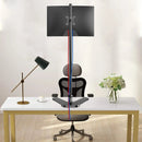 Single Monitor Mount, Extra Long Monitor Stand, 47 inch Pole Black Stand, Monitor Desk Mount, Single Desk Mount Stand, Computer Screen Mount, VESA Computer Desk Mount, Single Monitor Arm Stand - North State Signs & Printing
