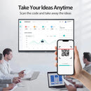 Smart Board 98" Interactive Whiteboard 4K Touchscreen JAV , Digital Presentation Electronic Smart Whiteboard Built - in Camera for Classroom Home Office Studio (Wall Mount Included) - North State Signs & Printing