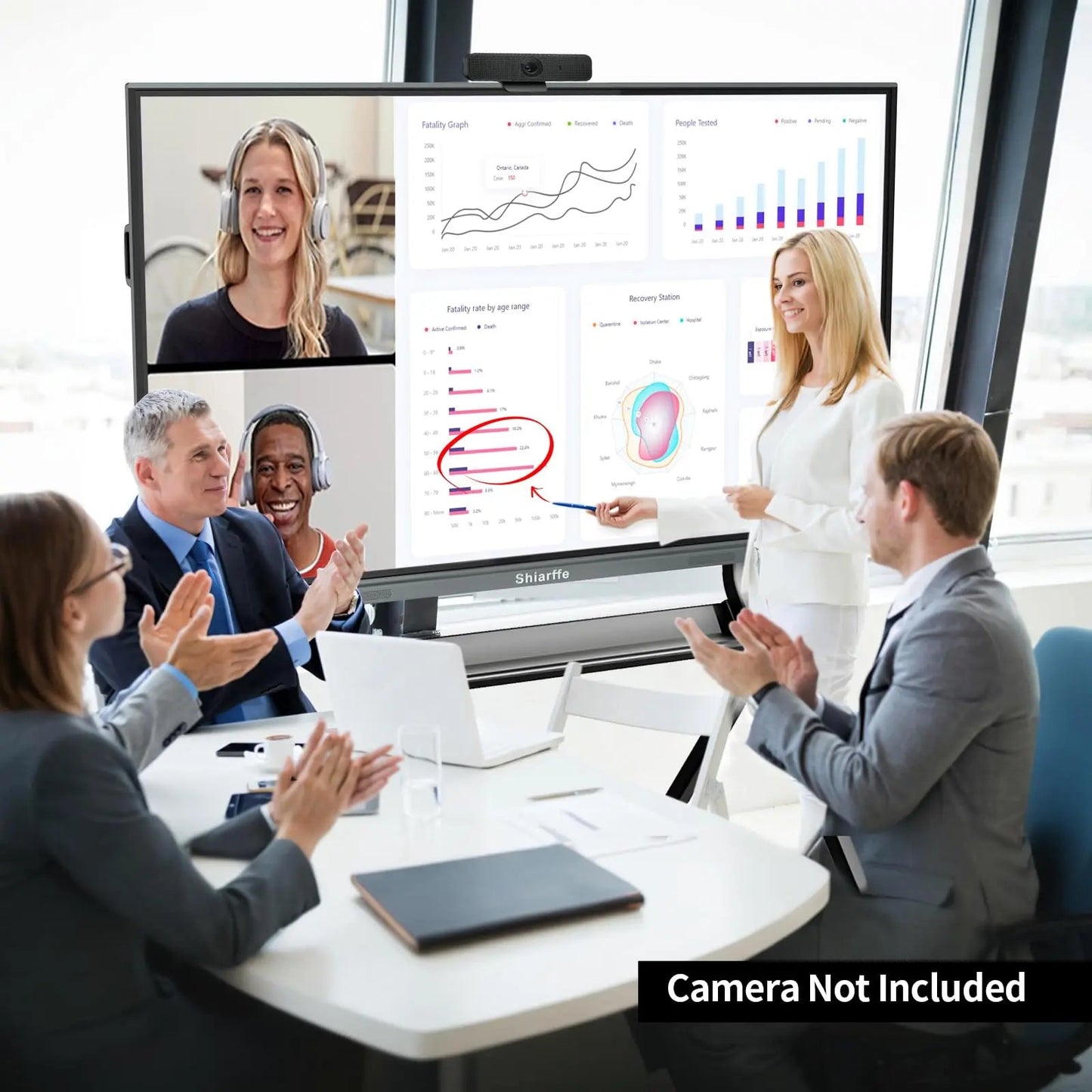 Smart Board Interactive Whiteboard, 55 - Inch, 4K Touch Screen Smart Whiteboard for Classroom Office Home Designer Studio Shiarffe SKI55 (Board and Wall Mount Only) - North State Signs & Printing