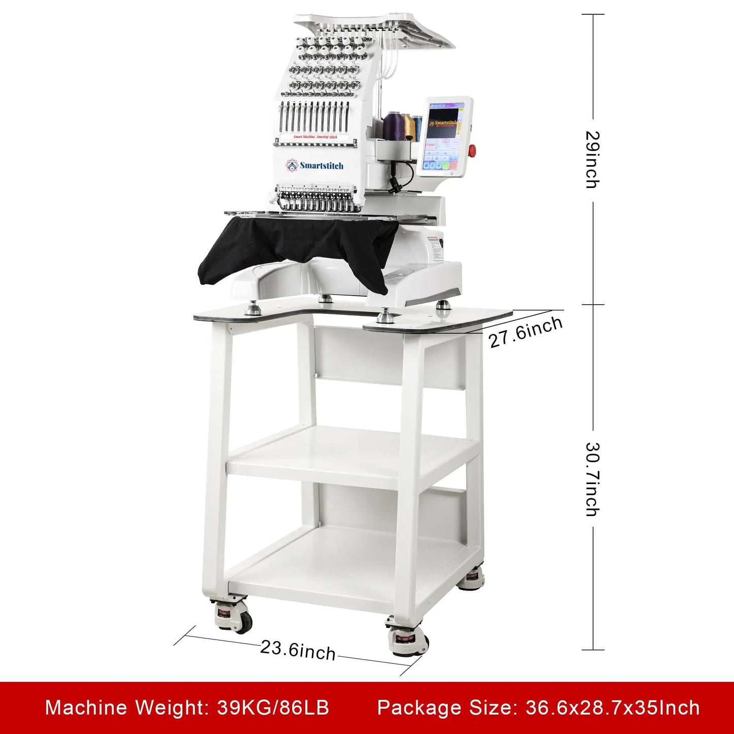 Smartstitch S - 1201 Compact Embroidery Machine with 12 Needles - North State Signs & Printing