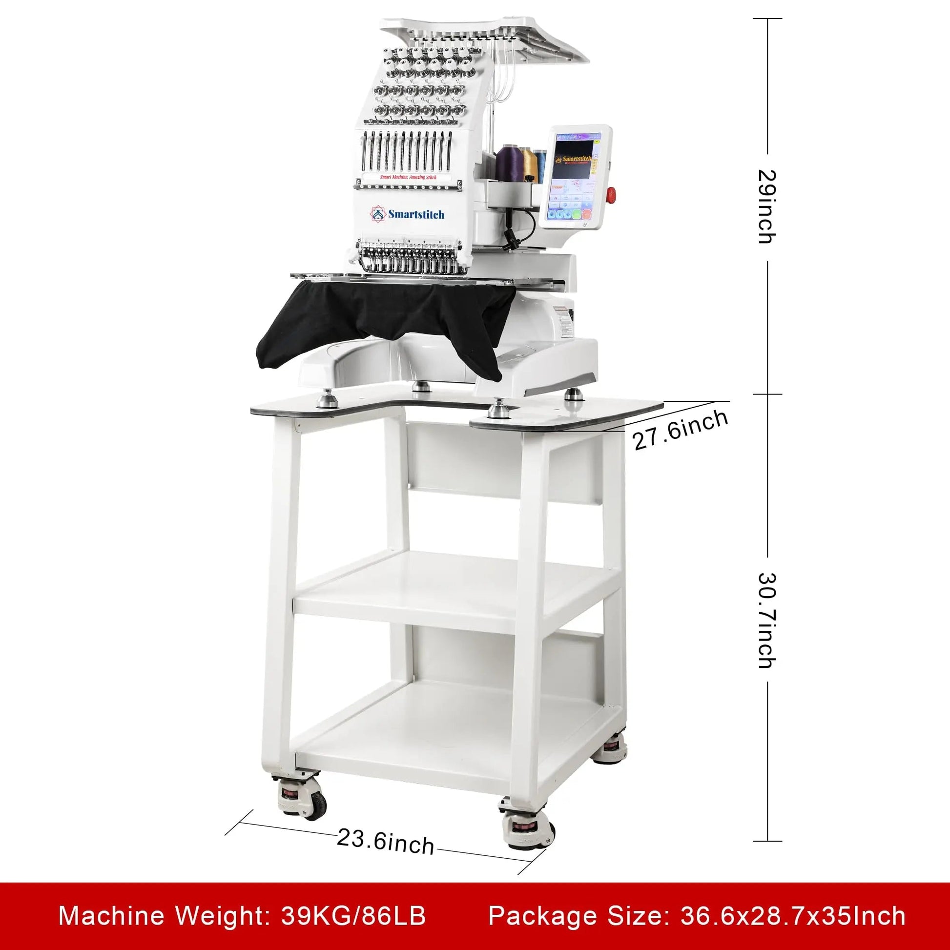 Smartstitch S - 1201 Compact Embroidery Machine with 12 Needles - North State Signs & Printing