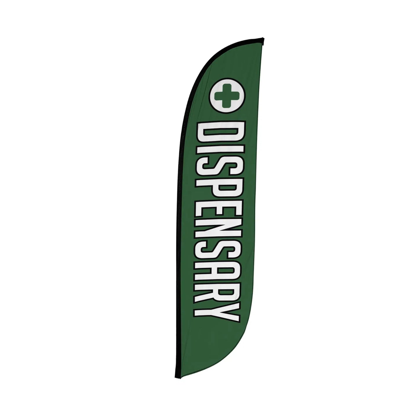 Smoke Vape Shop Feather Flag Banner Flag Pole Kit - 12 Feet Tall Advertising Flag Banner with Fiberglass Pole Kit and Rotating Ground Spike for Business Promotion - Smoke Vape Shop Theme - Dispensary 10M1200244 - North State Signs & Printing