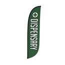 Smoke Vape Shop Feather Flag Banner Flag Pole Kit - 12 Feet Tall Advertising Flag Banner with Fiberglass Pole Kit and Rotating Ground Spike for Business Promotion - Smoke Vape Shop Theme - Dispensary 10M1200244 - North State Signs & Printing