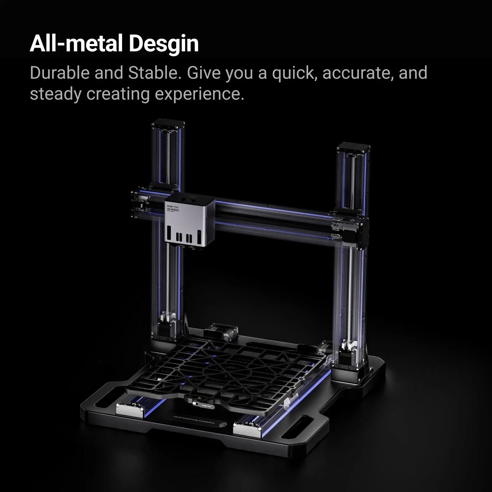 Snapmaker Artisan Premium 3 in 1 3D Printer with 40W Laser Engraver&200W CNC Carving,3D Printer Dual Extrusion Large Printing Size 15.75"x15.75"x15.75" with 7"Touchscreen,Industrial - Grade Linear Rails - North State Signs & Printing